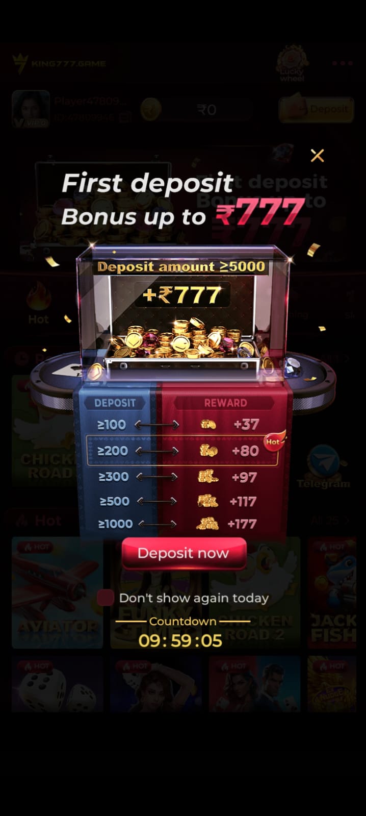 King777 App for Android smartphone and mobile gaming